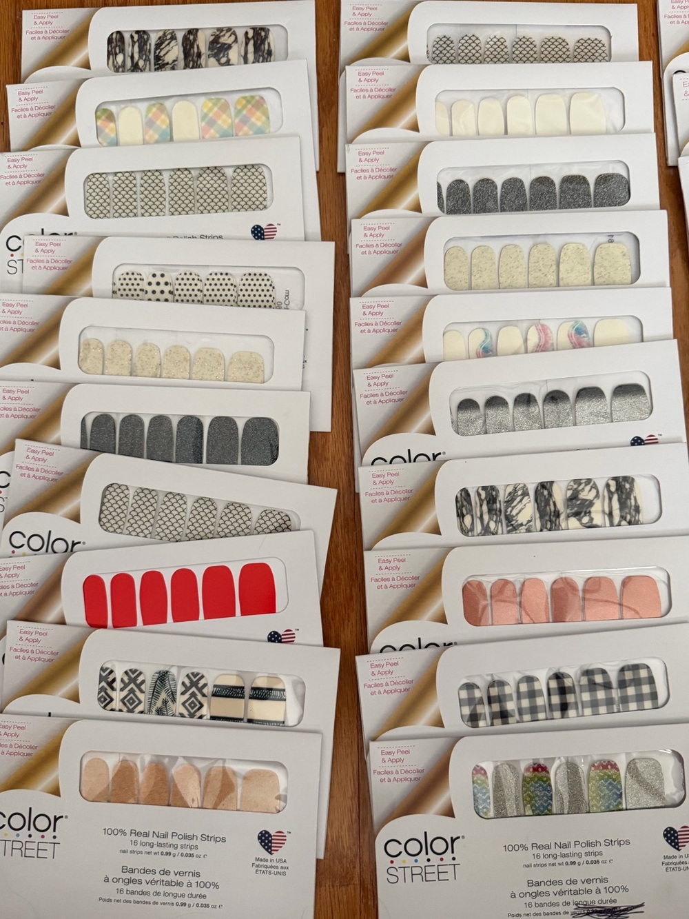Reseller Lot Color Street Nail Polish Strips 39 Sets